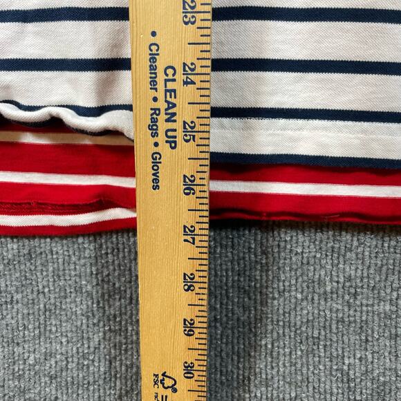 Southern Tide Polo Shirt Men's Large Red/White/Blue Striped Classic Fit Casual - Picture 8 of 10